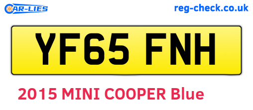 YF65FNH are the vehicle registration plates.