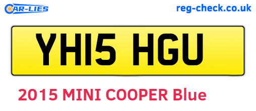 YH15HGU are the vehicle registration plates.