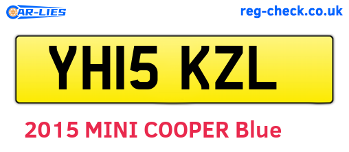 YH15KZL are the vehicle registration plates.