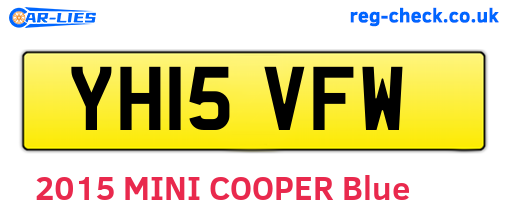 YH15VFW are the vehicle registration plates.