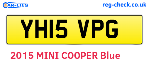 YH15VPG are the vehicle registration plates.