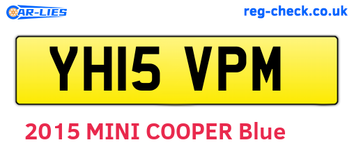 YH15VPM are the vehicle registration plates.