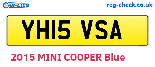 YH15VSA are the vehicle registration plates.