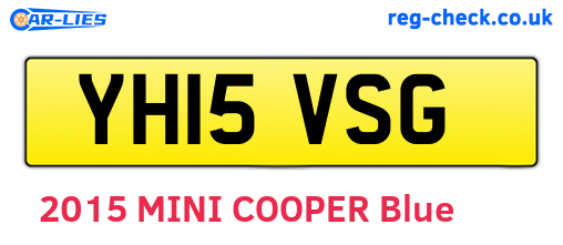 YH15VSG are the vehicle registration plates.