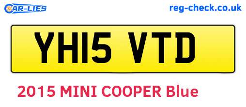 YH15VTD are the vehicle registration plates.