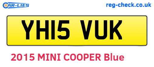 YH15VUK are the vehicle registration plates.