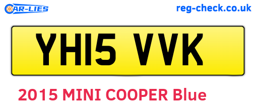 YH15VVK are the vehicle registration plates.