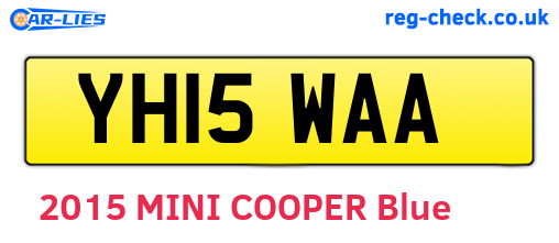 YH15WAA are the vehicle registration plates.