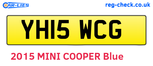 YH15WCG are the vehicle registration plates.