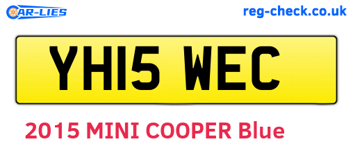 YH15WEC are the vehicle registration plates.