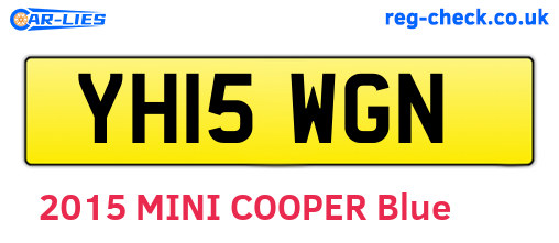 YH15WGN are the vehicle registration plates.