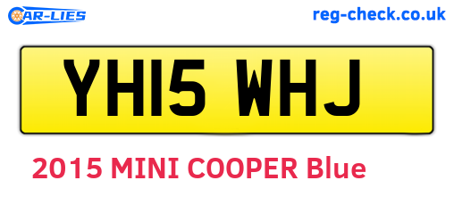 YH15WHJ are the vehicle registration plates.