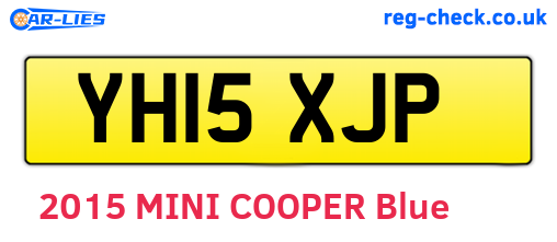 YH15XJP are the vehicle registration plates.