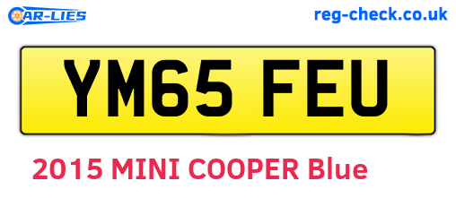 YM65FEU are the vehicle registration plates.