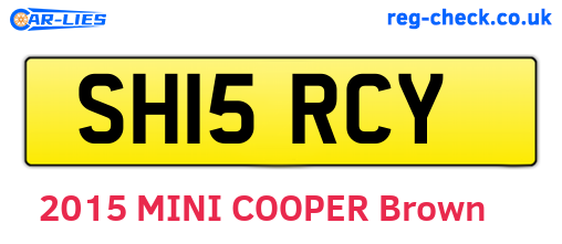 SH15RCY are the vehicle registration plates.