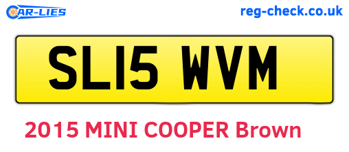 SL15WVM are the vehicle registration plates.