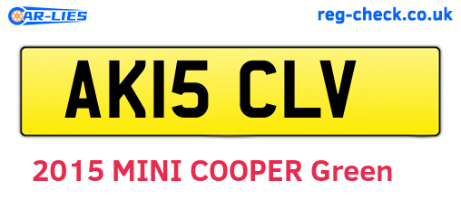 AK15CLV are the vehicle registration plates.