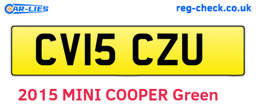 CV15CZU are the vehicle registration plates.