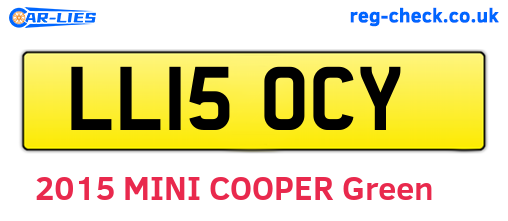LL15OCY are the vehicle registration plates.