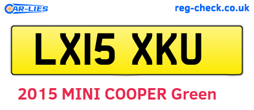 LX15XKU are the vehicle registration plates.
