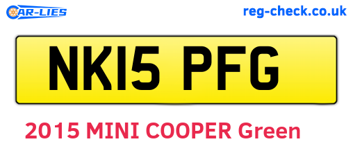 NK15PFG are the vehicle registration plates.