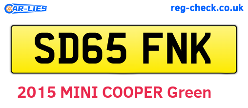 SD65FNK are the vehicle registration plates.