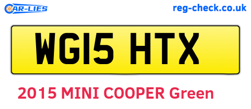 WG15HTX are the vehicle registration plates.