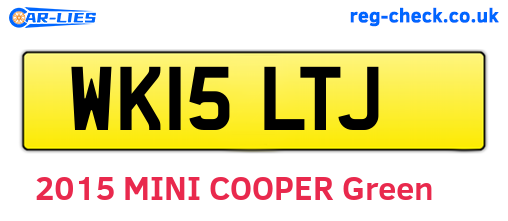 WK15LTJ are the vehicle registration plates.
