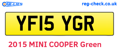 YF15YGR are the vehicle registration plates.