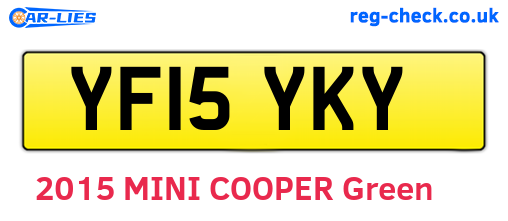 YF15YKY are the vehicle registration plates.