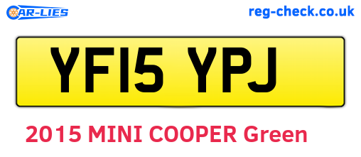 YF15YPJ are the vehicle registration plates.