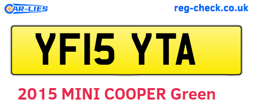 YF15YTA are the vehicle registration plates.