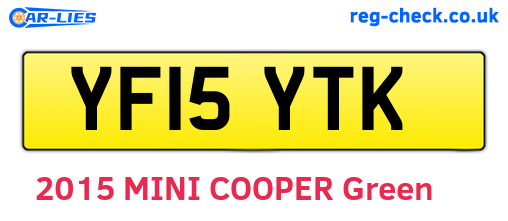 YF15YTK are the vehicle registration plates.