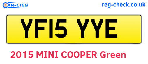 YF15YYE are the vehicle registration plates.