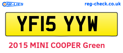 YF15YYW are the vehicle registration plates.