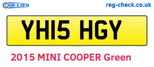 YH15HGY are the vehicle registration plates.