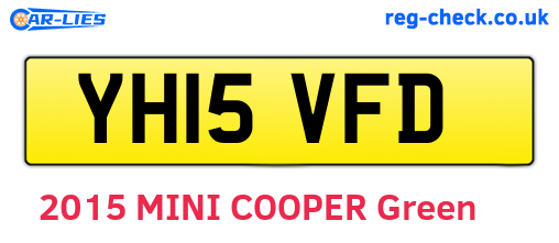 YH15VFD are the vehicle registration plates.