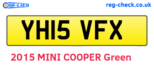 YH15VFX are the vehicle registration plates.