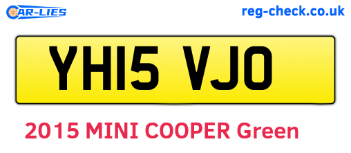 YH15VJO are the vehicle registration plates.