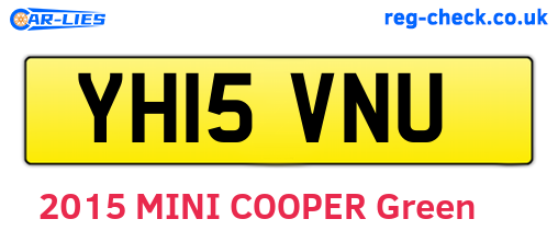 YH15VNU are the vehicle registration plates.