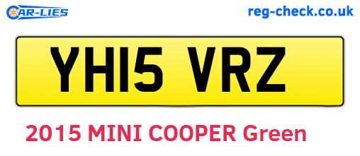 YH15VRZ are the vehicle registration plates.