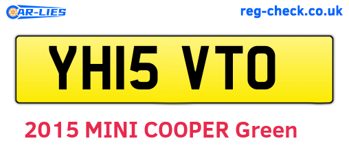 YH15VTO are the vehicle registration plates.