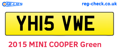 YH15VWE are the vehicle registration plates.