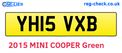 YH15VXB are the vehicle registration plates.