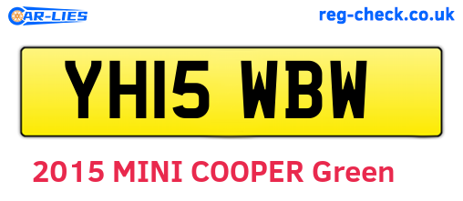 YH15WBW are the vehicle registration plates.