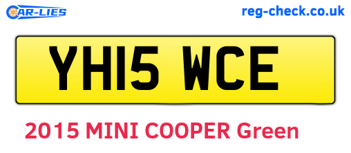 YH15WCE are the vehicle registration plates.