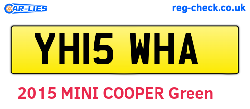 YH15WHA are the vehicle registration plates.