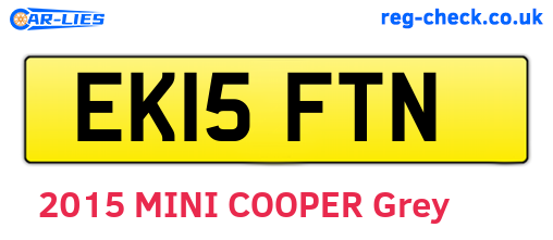 EK15FTN are the vehicle registration plates.