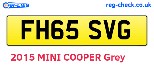 FH65SVG are the vehicle registration plates.