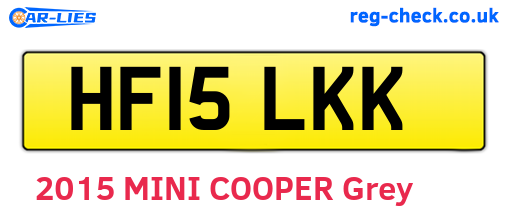 HF15LKK are the vehicle registration plates.